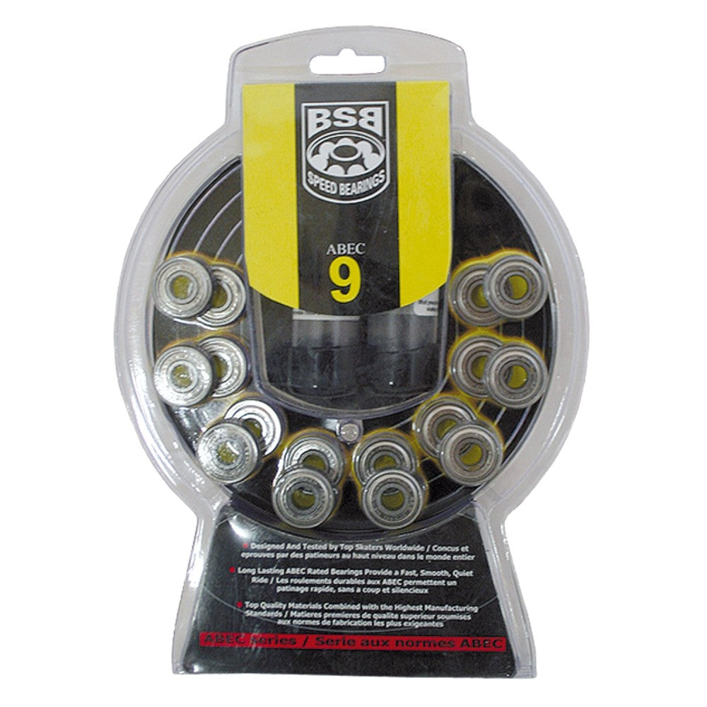 BSB Abec 9 Kugellager Set mit Schmiermittel und Aufbewahrungshülle