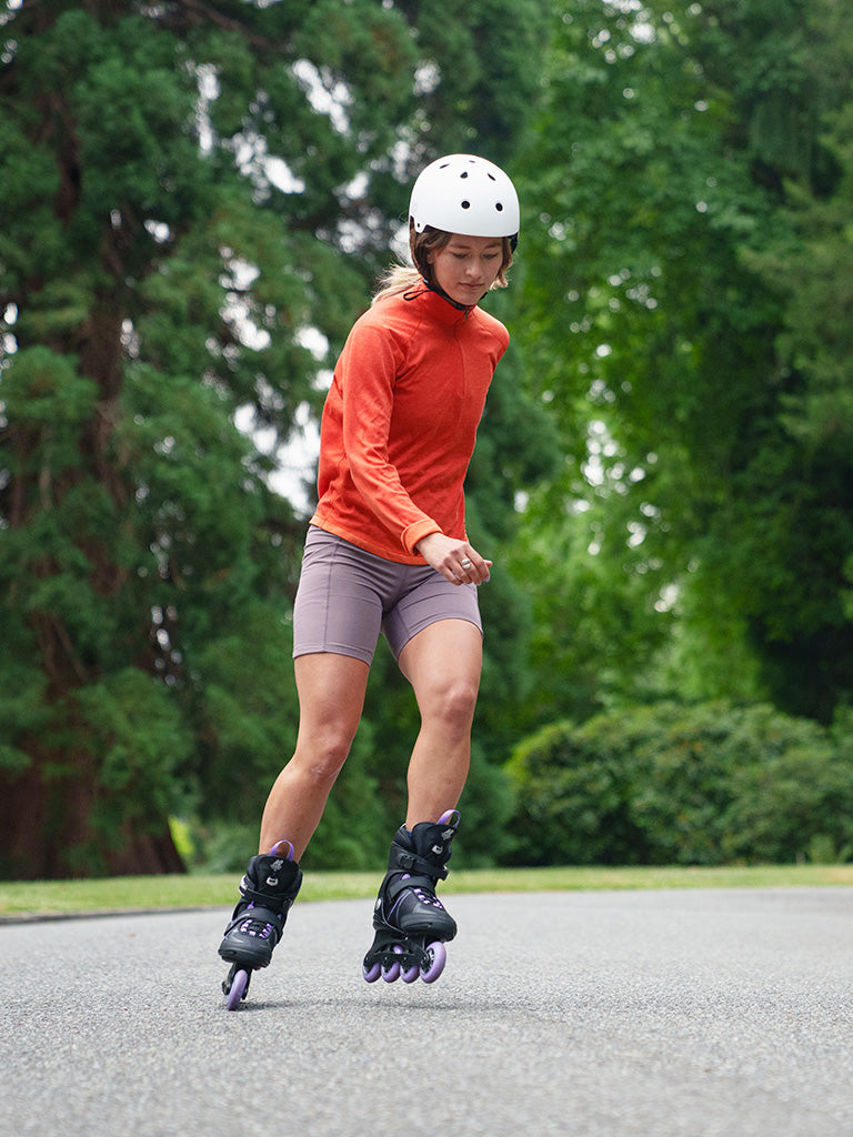 Inliner lernen, Blick in Fahrtrichtung