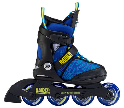 K2 Raider Pro blau gelb Kinder Inline Skates