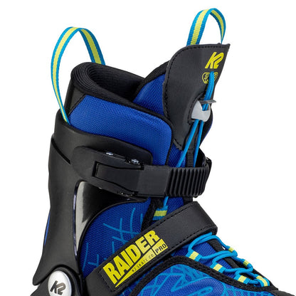 K2 Raider Pro blau gelb Kinder Inline Skates