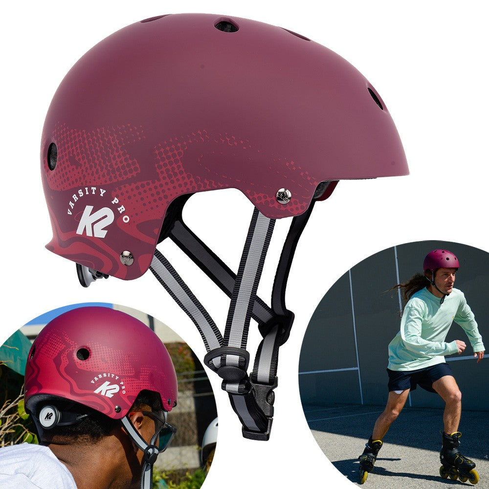 K2 Varsity Pro rot Burgundy Inliner Helm