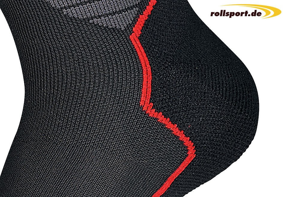 Rollerblade Inliner Socken schwarz rot