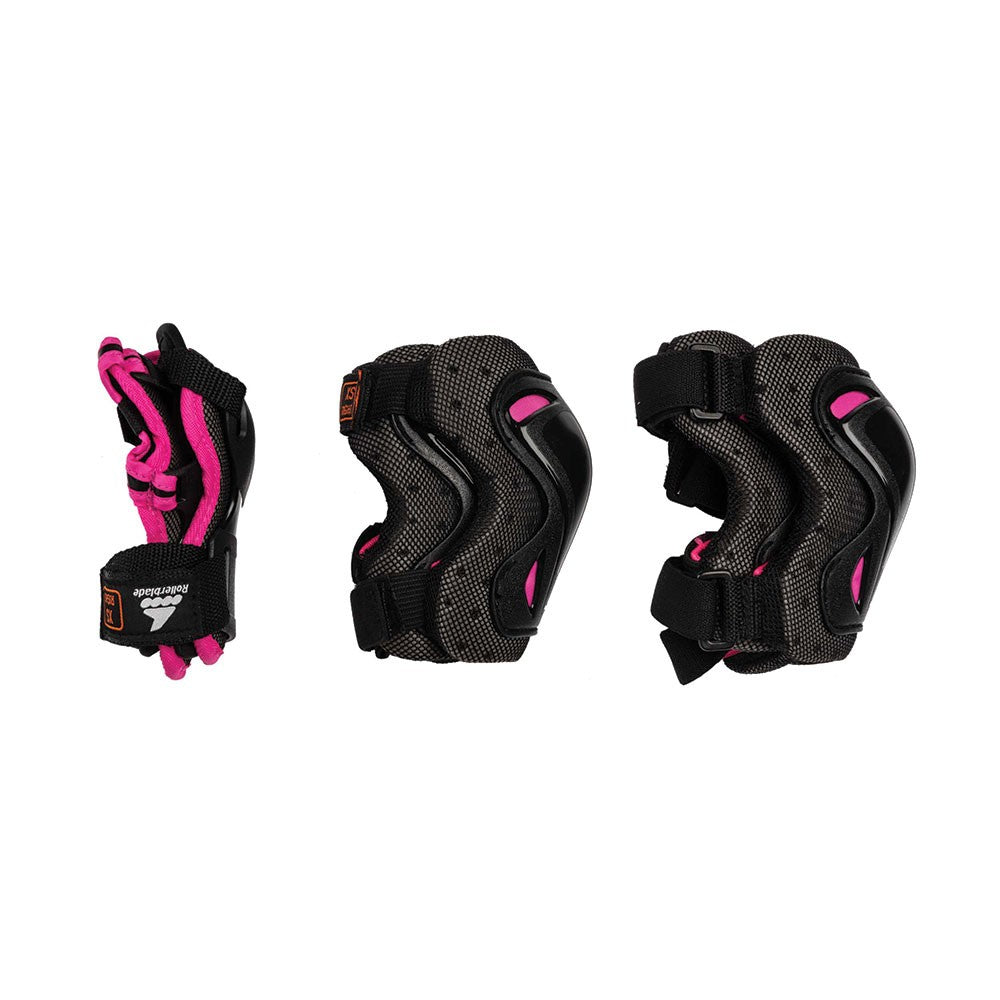 Rollerblade Kinder Schutzausrüstung schwarz/rosa