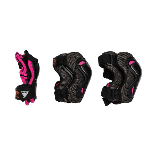 Rollerblade Kinder Schutzausrüstung schwarz/rosa