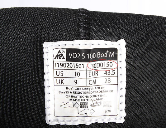 K2 VO2 S Inliner Achsen-Set 30D0150